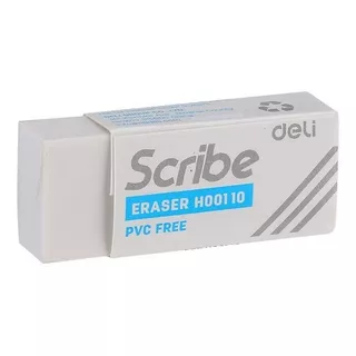 Goma De Borrar Blanca Scribe 40×17×12mm Deli