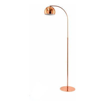 Lampara De Pie Arco Small Cobre Moderna Apto Led Luz Desing