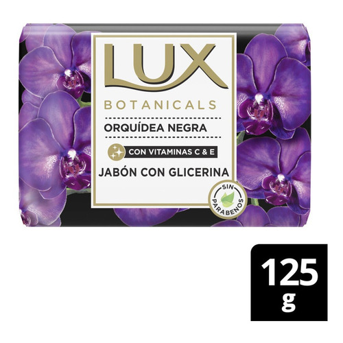 Jabon En Barra Lux Botanicals Orquidea Negra X 125 Gr