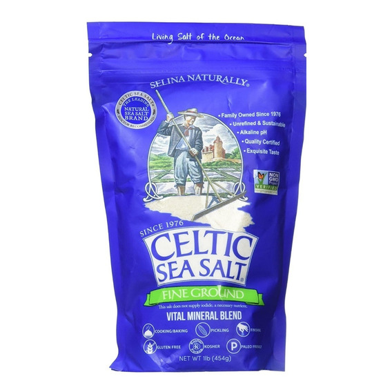 Sal Céltica Celtic Sea Salt Fina Sin Refinar 454gr