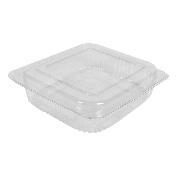 Contenedor Tipo Bisagra P/sanwich Pet Fda (14.6x14x4) 250pzs