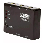  Adaptador Switch Hdmi 3 Entradas 1 Saída Knup Com Controle