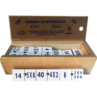 Domino Multiplicar - Material Didactico Educativo Para Niños