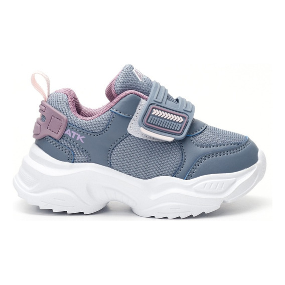 Zapatilla Deportiva Gris Y Lavanda Ayri Niños Atomik