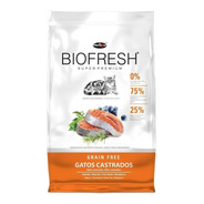 Alimento Biofresh Super Premium Castrados Para Gato Sabor Carne, Frutas E Vegetais Em Sacola De 1.5kg