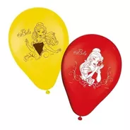 Balão - Bexiga Disney Princesa Bela Pacote Com 25 Un