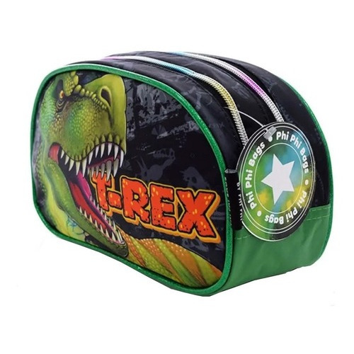 Cartuchera Doble Cierre Phi Phi Toys Bags Color Dinosaurio T- REX