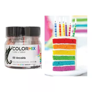 Colorante Comestible Colormix Kit Arcoiris 6 Colores 60gr