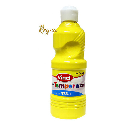 1 Pintura Tempera Cartel Vinci De 473ml Diferentes Colores Color Amarillo