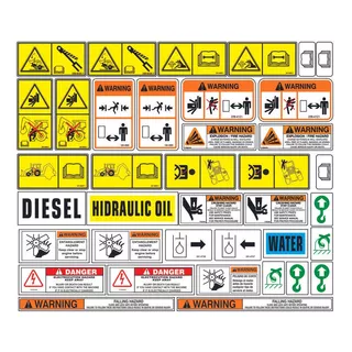 Etiquetas De Seguridad Retroexcavadora En Ingles