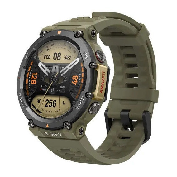 Smartwatch Amazfit T-Rex 2 T-Rex 2 Sport 1.39" caja de  aleación de polímero  wild green, malla  wild green de  silicona y bisel  negro