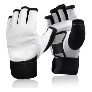 Guantes De Entrenamiento De Taekwondo Blancos Guardamanos