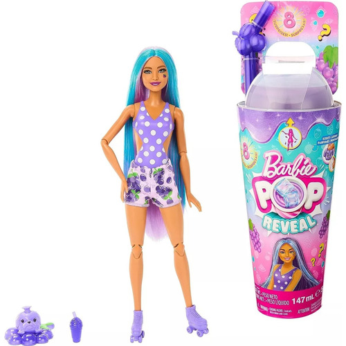 Barbie Pop Reveal Muñeca Serie De Frutas Uva