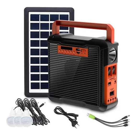 Kit Cargador Solar Multifuncional Tyn395bt Parlante Cargador