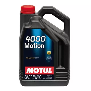 Aceite Motor Auto Motul 4000 15w40 Mineral 5l