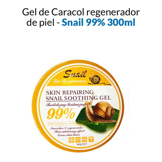 2 Gel De Caracol Regenerador De Piel - Snail 99% 300ml