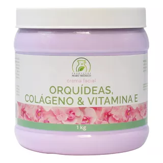  Crema Facial De Orquídeas + Colágeno + Vitamina E (1 Kilo) Tipo De Piel Todo Tipo De Piel