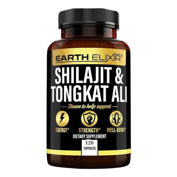 Earth Elixir Shilajit 1000mg & Tongkat Ali 400mg 120 Capsule