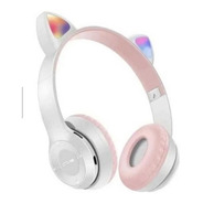Auriculares Orejas Luces Led Bluetooth Cat Ear P47m Plegable