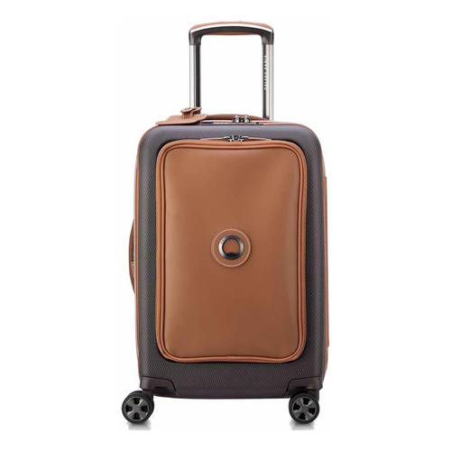 Valija De Cabina Expandible Porta Pc Delsey Chatelet Air 2.0 Color Chocolate