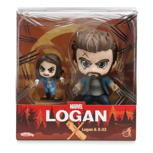 Logan & X-23 Marvel Cosbaby Boble Head