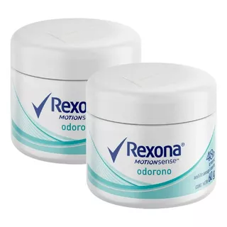 Kit 2 Cremes Antitranspirante Desodorante Odorono Rexona 60g Fragrância Sem Cheiro