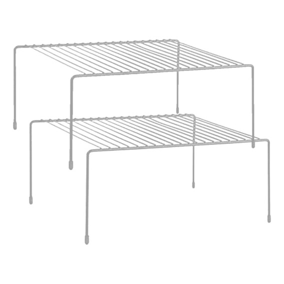 Organizador Estante Alacena Chico Blanco X2 Reforzado Cocina