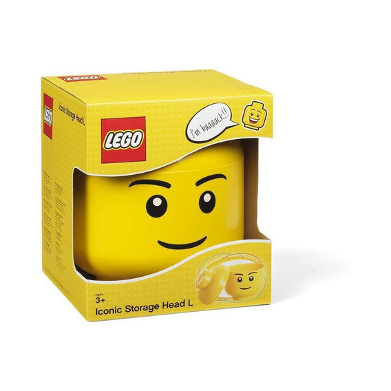 Lego Storage, Cabeza Grande Para Apilar Compatible- Niño Cantidad De Piezas 2