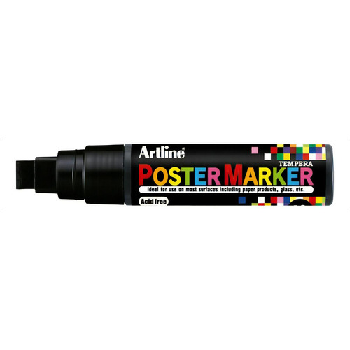 Poster Marker 12mm Artline Colores Básicos Color Negro