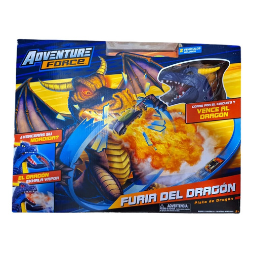 Adventure Force Furia Del Dragón Pista Vence Al Dragón Color Azul