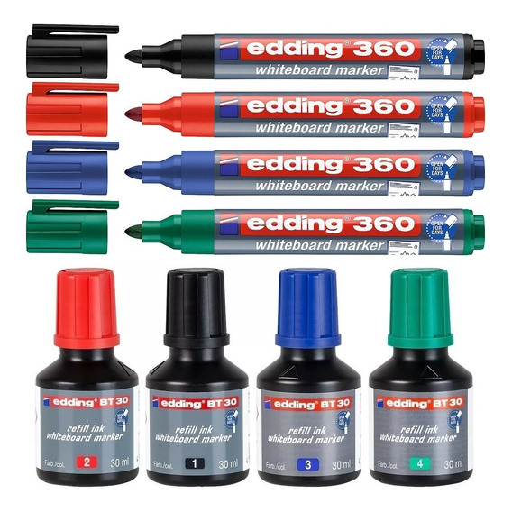 Marcador Edding 360 Para Pizarra  Y Tintas Bt-30 P/recarga