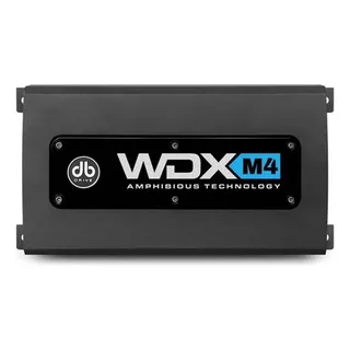 Amplificador Marino 4 Canales Db Drive Wdxm4 1500w Color Negro