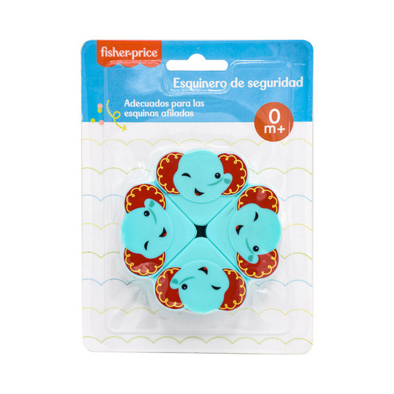 Esquinero De Seguridad Bebés X 4 Fisher Price Color Azul