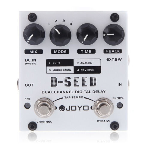 Pedal de efecto Joyo D-Seed  blanco