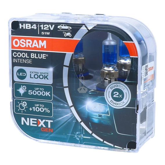 Ampolletas Hb4/9006 Osram Cool Blue® Intense 5000k Next Gen
