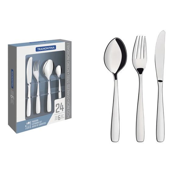 Tramontina Amazonas Stainless Steel Flatware Set With Table