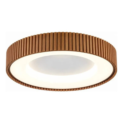 Plafon Led Nova 35w 809240ma Ø40cm C/control Madera Madera