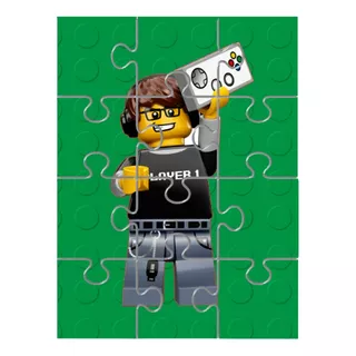 Quebra Cabeça Para Festa Lembrancinha Lego 10 Un. Mod Vd3