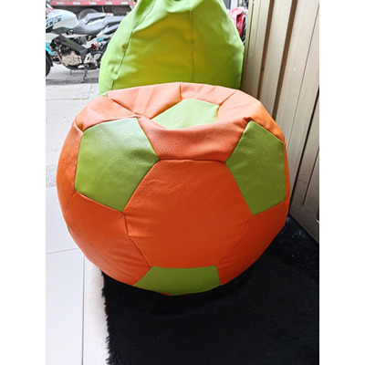 Puff Balón De Futbol - 70 Cm Diámetro Mediano Cuerotex