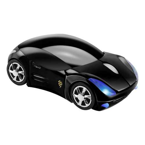 Mouse Inalambrico Wireless En Forma De Carro X Mayor Color Negro