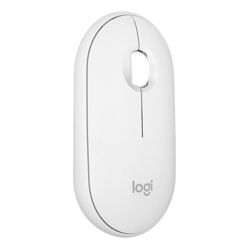 Logitech Pebble Mouse 2 M350s Inalámbrico Bluetooth, Blanco
