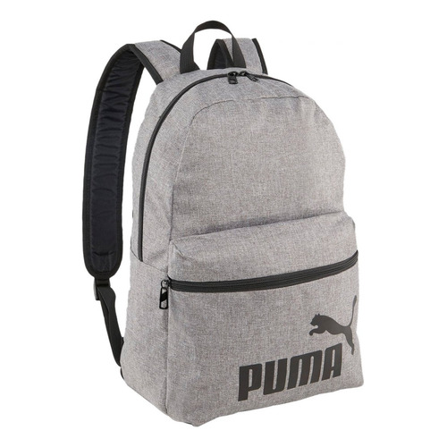 Mochila Puma Phase Backpack Iii 9011801 Color Gris Diseño de la tela Liso