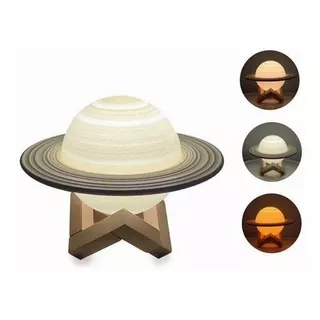 Lámpara Led Para Mesa Con Diseño De Saturno 16 Cm