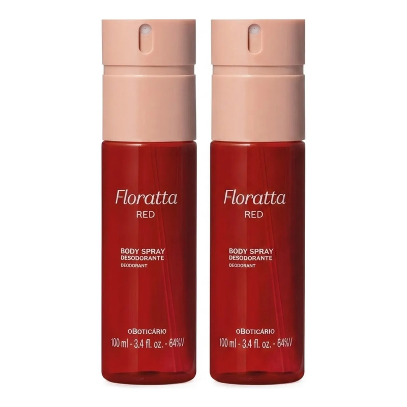 Combo Body Spray Desodorante Floratta Red 100ml (2 Itens) Combo Body Spray Desodorante Floratta Red 100ml (2 Itens)