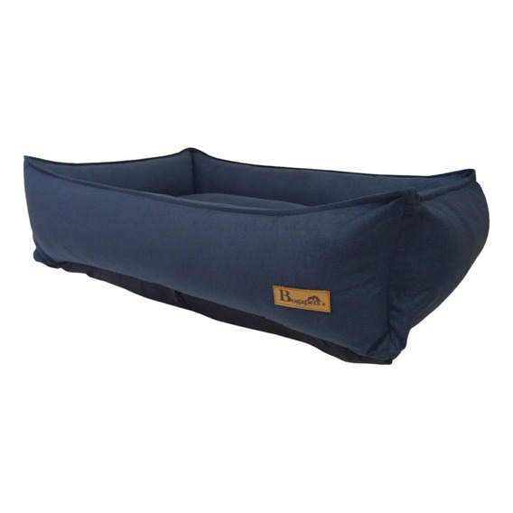 Cama Perro Gato Premium Impermeable Resistente 30 A 45 Kg Color Azul Marino