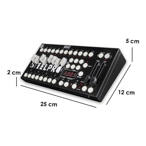 Controlador Dmx512 Steelpro Exact2000dmx 240escenas 192canal Color Negro