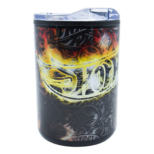 Termo Café Taza Portatil Hot Wheels 350ml Vaso Termico Negro Color Multicolor