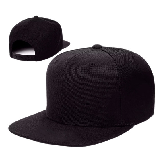 Gorra Plana Snack Pack Unicolor Negro Original