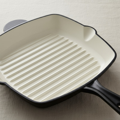 Bifera Hierro Fundido Esmaltado Sakura28cmss2755n Bazarnet P Negro