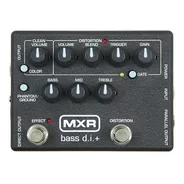 Pedal De Efecto Mxr Bass D.i.+ M80  Negro